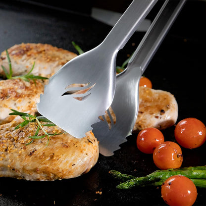 Blackstone 5228 Griddle Grill Tongs, 14", Black/Silver