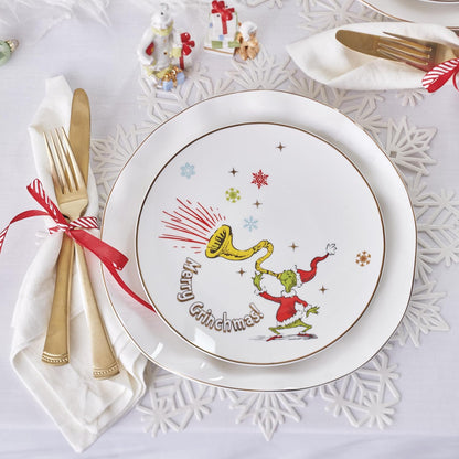 Lenox Dr. Seuss Grinch Christmas Chip and Dip Bowl