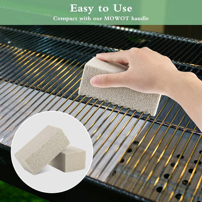 Blackstone Griddle Cleaning kit 16 Pcs, Heavy Duty Grill Cleaning Stone Bricks with Handle,Griddle Scrubber Scouring Pads with Handle and 6" Grill Scraper,Griddle Cleaner Brush Set for Flat Top