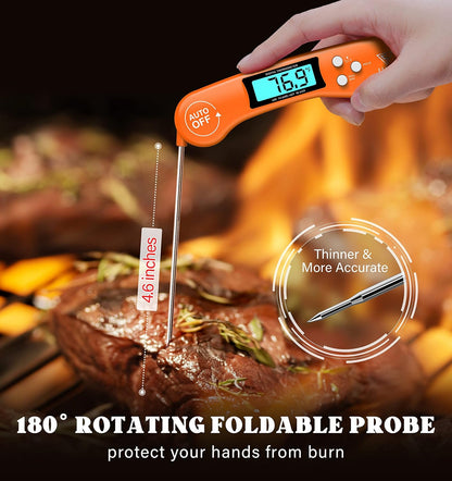 DOQAUS Meat Thermometer Digital – Instant Read Food Thermometer for Cooking