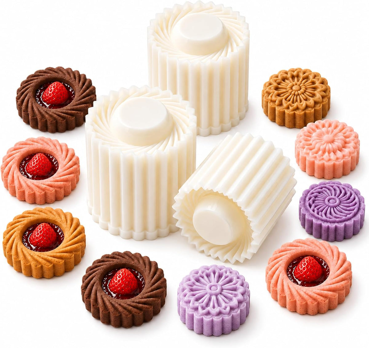 2027 New Thickened Creative Double-Ended Pastry Mooncake Cookie Molds