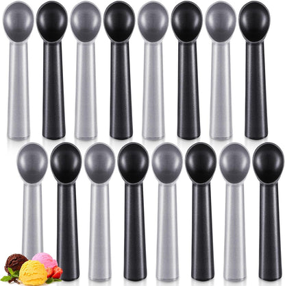 Gejoy Ice Cream Scoop Set, Ice Cream Scoops 7 Inch, Silver