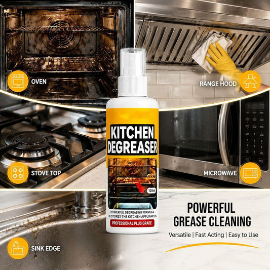 Apiastar Greasekiller Spray,4FL.OZ Greasekiller Spray Grill Cleaner,Greasekillers Bbq Sprays, Heavy Duty Grill Degreaser Sprays, for Outdoor Grill, Air fryer, Kitchen, Oven (1PCS)