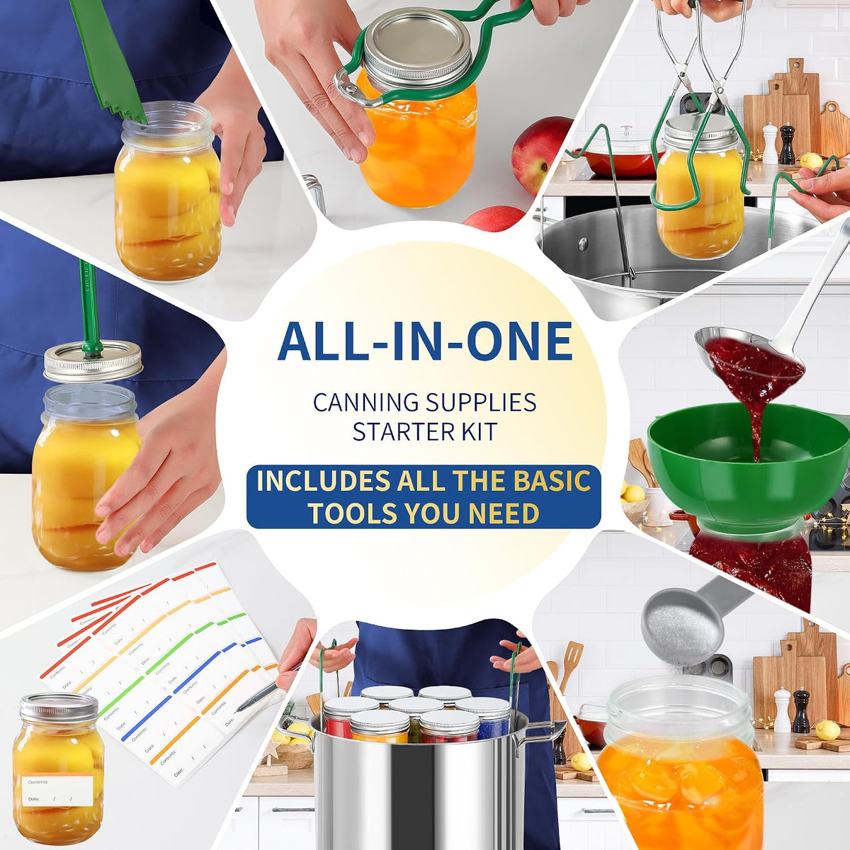 Canning Supplies Starter Kit,Canning Kit Set for Beginners