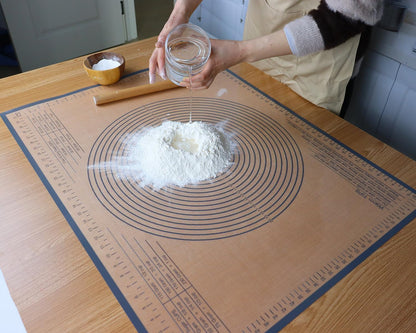Silicone Pastry Mat 36x24 Inch Nonstick Baking Mat -Perfect for Dough, Pastry, Dough Rolling, Kneading Board, Pie Crust, Fondant, Pasta/Pizza, Kitchen Counter Mat
