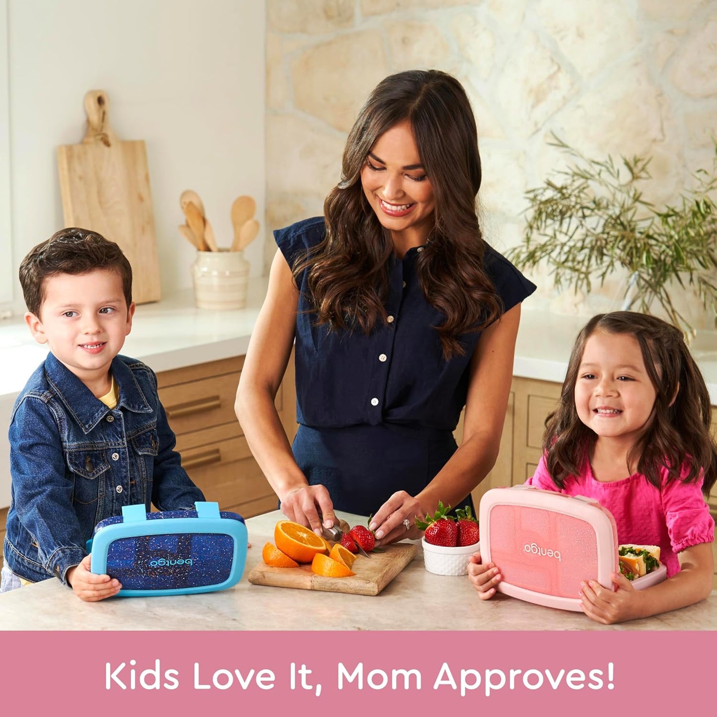 Bentgo Kids Bento-Style 5-Compartment Leak-Proof Lunch Box - Ideal Portion Sizes for Ages 3 to 7 - Durable, Drop-Proof, Dishwasher Safe, PFAS & BPA-Free & Made with Food-Safe Materials (Purple)
