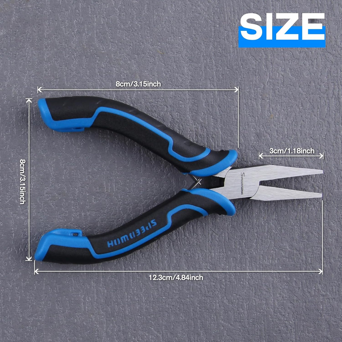 SPEEDWOX Long Reach Bent Needle Nose Pliers With Smooth Jaw Angled Needle Nose Pliers For Jewelry Making Fish Bone Pliers Tweezers Bent Chain Nose Pliers For Wire Bending And Small Object Gripping