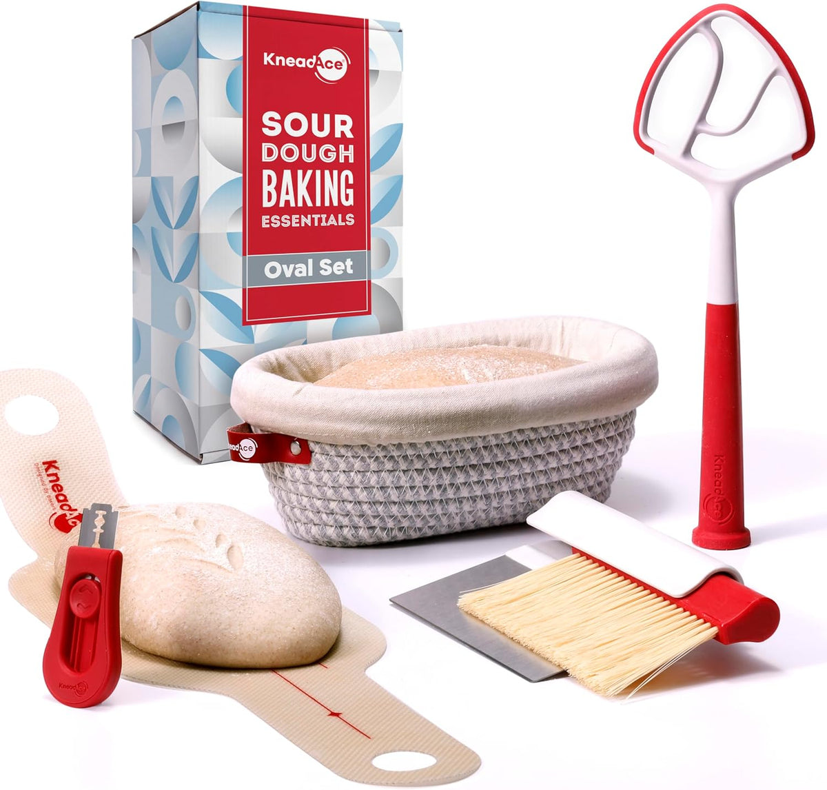KneadAce Essential Sourdough Starter Kit - Artisan Bread Baking Tools