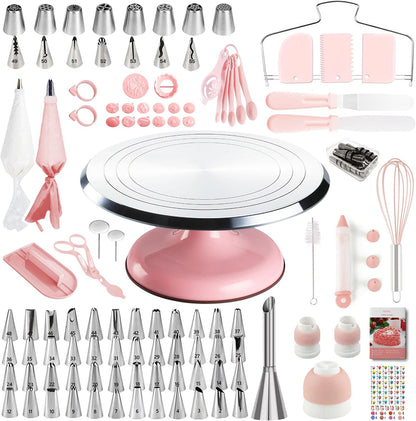 Aluminum Cake Decorating Kit, Baking Supplies Tools for Beginners & Pros