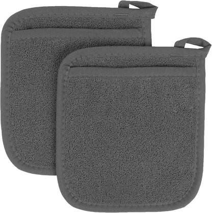 RITZ Terry Pocket Mitt & Hot Pad: Unparalleled Heat Resistant, Durable 100% Cotton – Ergonomically Designed for Optimal Grip – Easy-Care Machine Washable –, Federal Blue