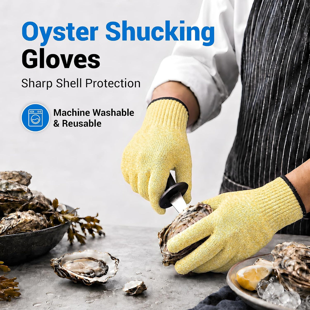 A5 Cut Resistant Gloves, Food Grade Kitchen Safety Gloves