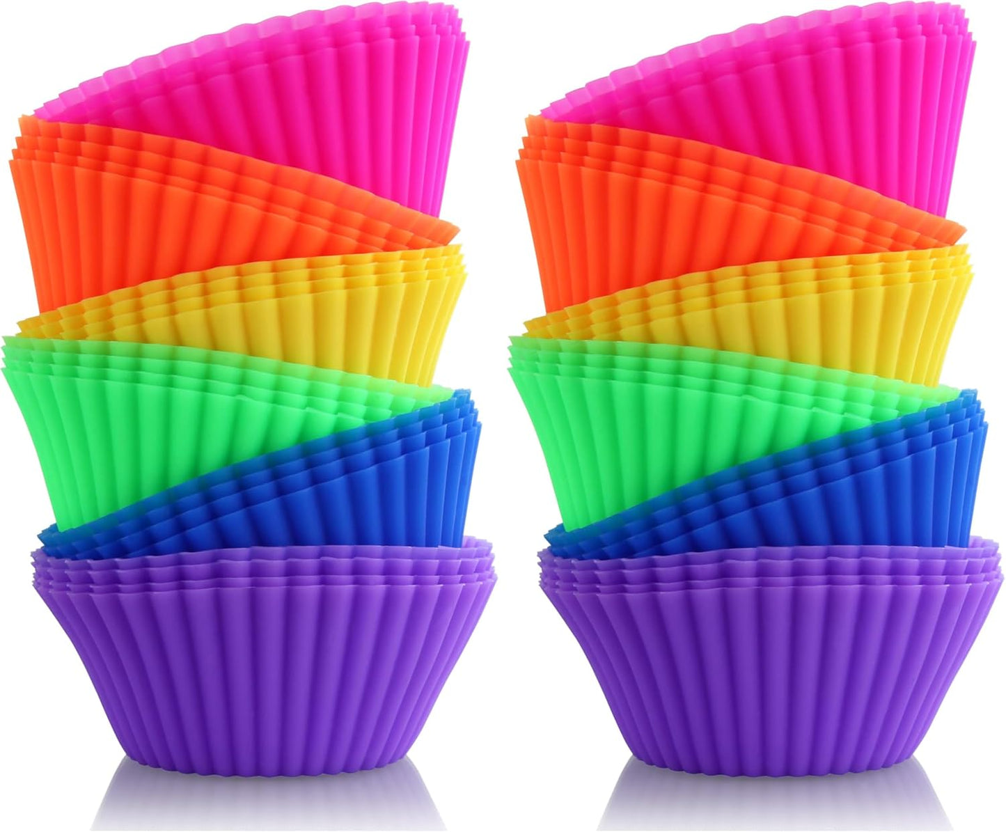 New Star Foodservice 44270 Reusable Silicone Baking Cups and Cupcake Liners, Set of 24