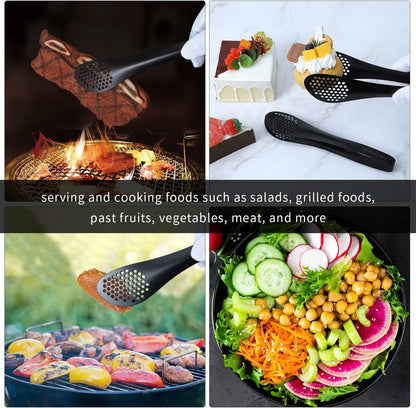 MSY BIGSUNNY Chef Kitchen Tongs Stainless Steel Food Serving Tongs Set Buffet tongs (silver 7" 9" & 11", 3 pack)