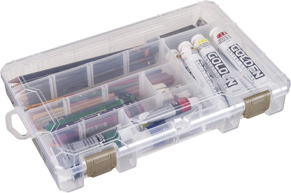 ArtBin Large Solutions Box Clear Art & Craft Organizer with Dividers - Plastic Storage Case for Convenient and Versatile Storage - Ideal for Various Craft Supplies