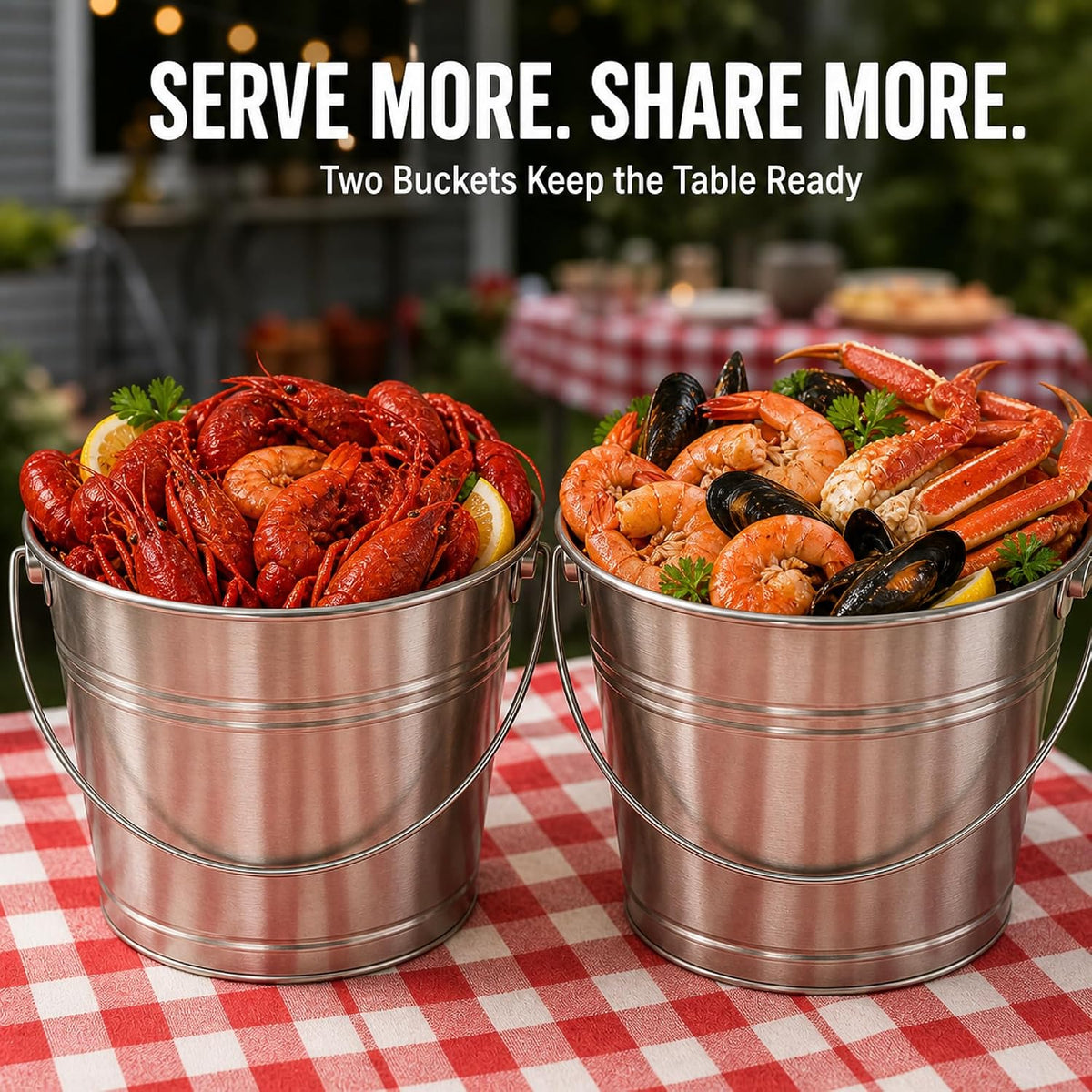 Seafood Boil Party Supplies, 23pc Crab Boil Tools Set, Tablecloth