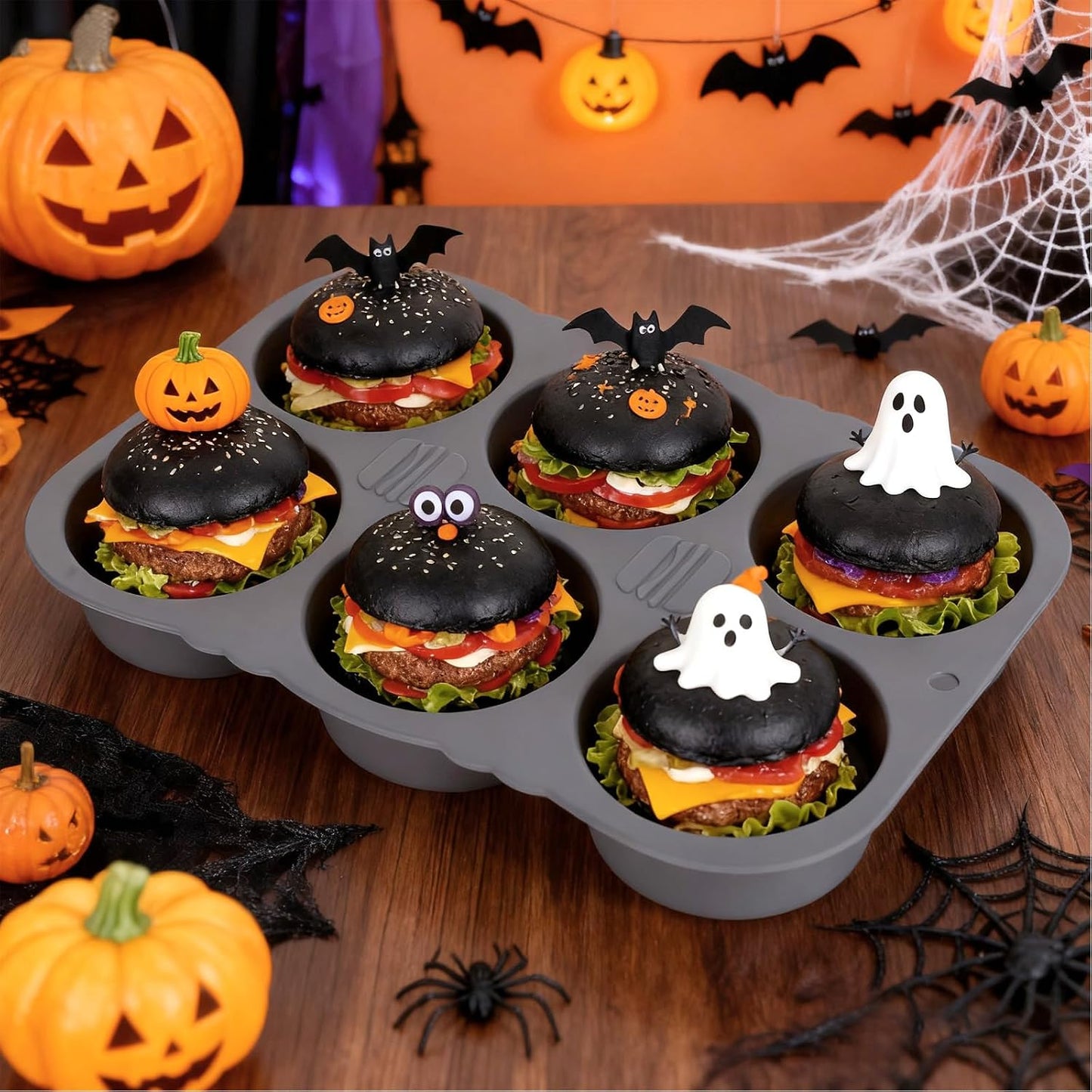 24 Pack Reusable Silicone Cupcake Baking Cups, 2.96 inch Multicolor Cups, Non-stick Muffin Liners for Weddings, Birthday, Party Halloween Christmas