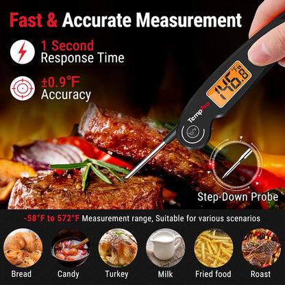 TempPro TempSwift 1 SEC Instant Read Meat Thermometer for Cooking