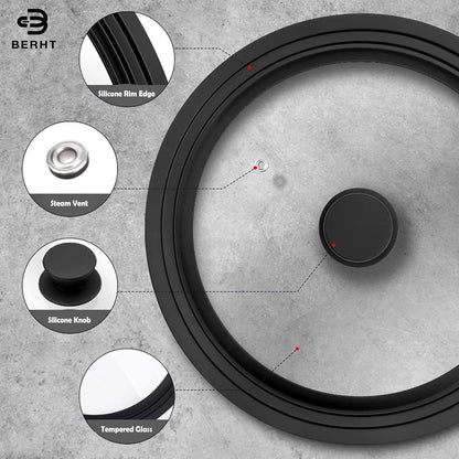 Multi‑Size Tempered Glass Universal Cookware Lid