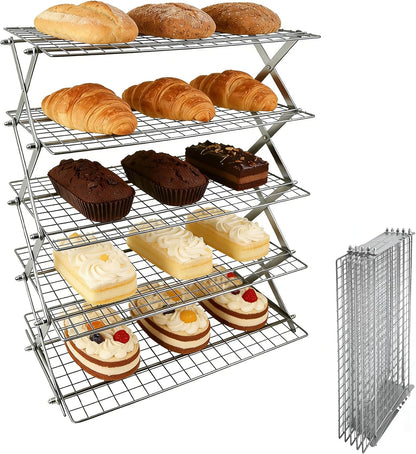 3 Tier Collapsible Cooling Rack Sourdough Cooling Rack 17"x10"