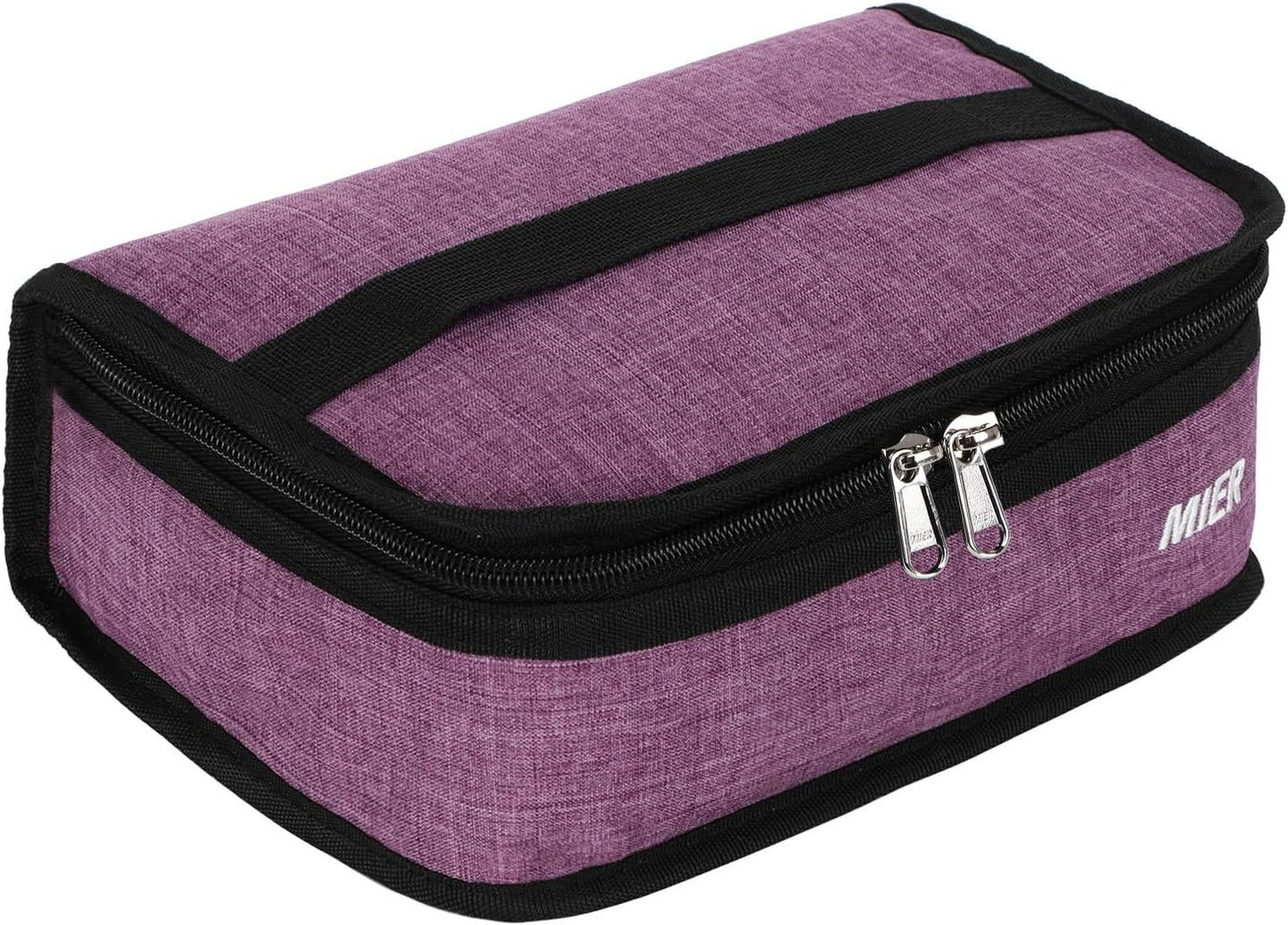 MIER Small Lunch Bag for Kids & Adults Compact Insulated Lunch Box Portable Thermal Mini Cooler for Work School Travel, Bluesteel