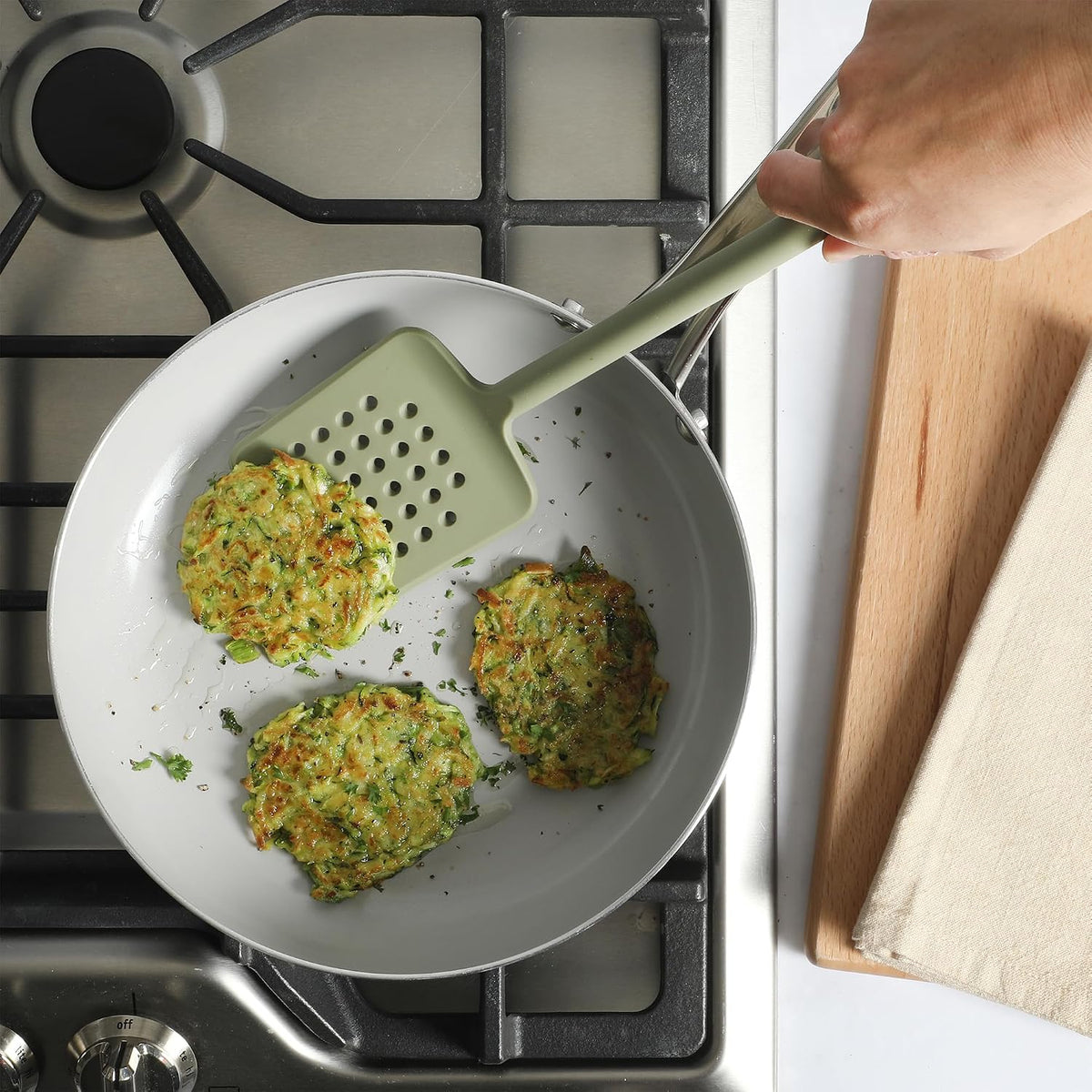Sur La Table Kitchen Essential Mealcraft Silicone Spatula - Juniper Green