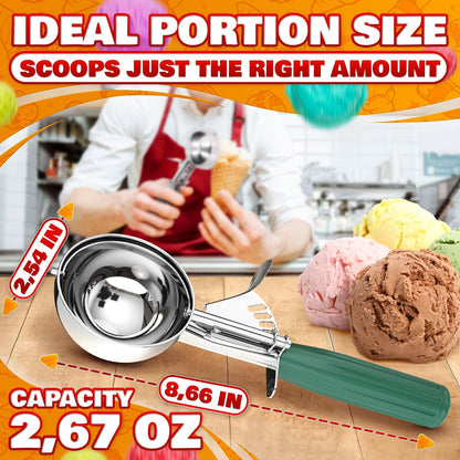 Cookie Scoops for Baking, Stainless Steel in #16, #20, #30