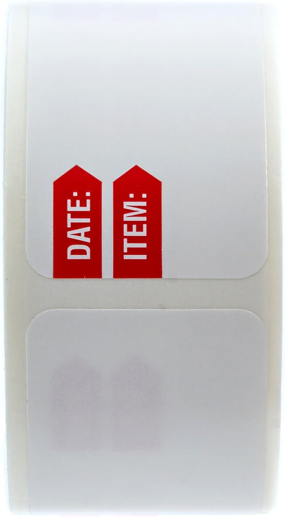 Restaurant Quality Shelf Life Labels / 500 Meal Prep Stickers/Use by Removable Labels / 2" x 3" Food Organization Sticker/Made in The USA