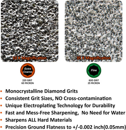 SHARPAL 156N Double-sided Diamond Sharpening Stone, 6 in. x 2.5 in.