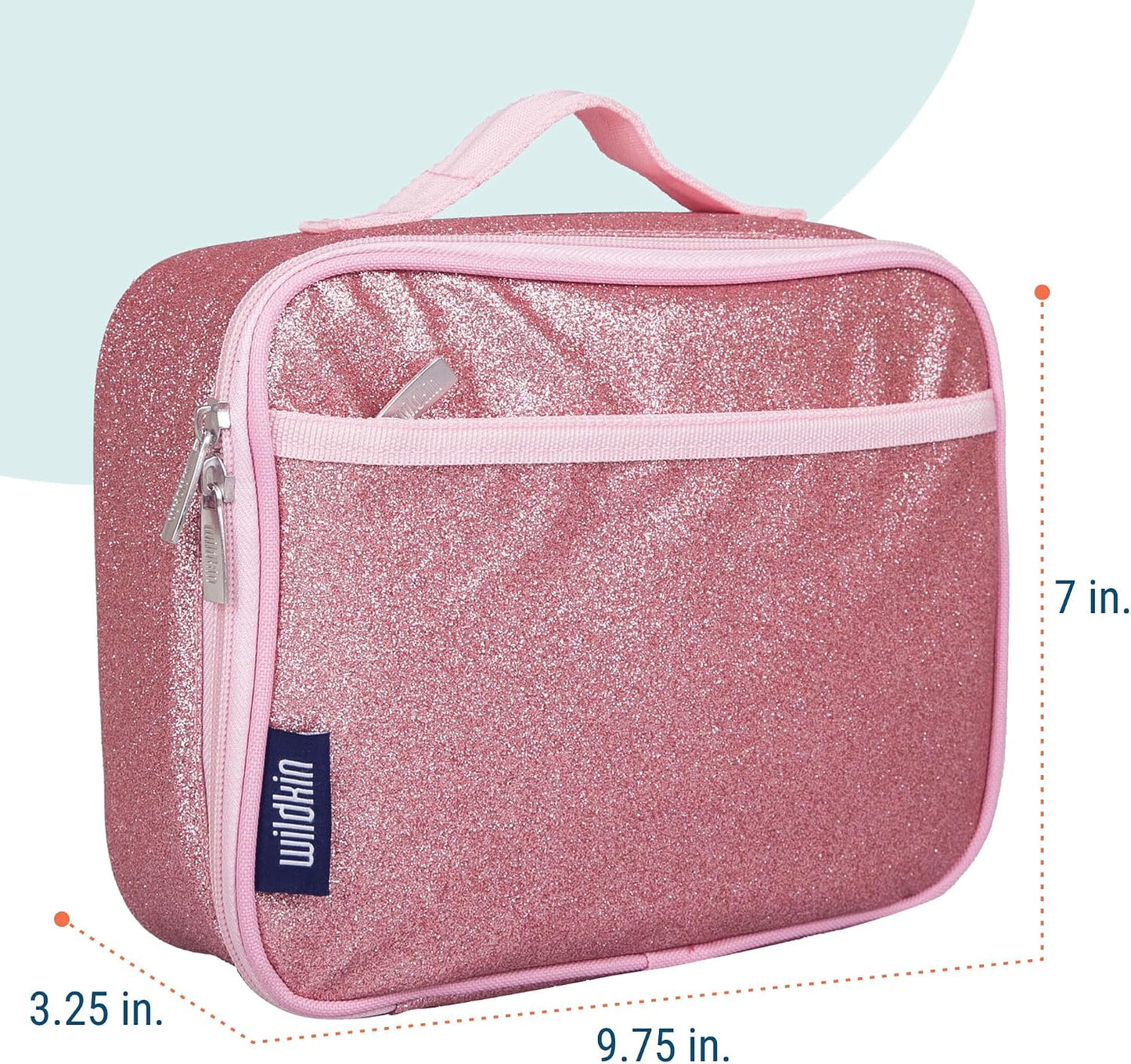 Wildkin Kids Insulated Lunch Box, Keeps Food Hot or Cold, BPA-Free with Mesh Pockets & Easy-Clean Lining – Ideal for School, Travel & Daycare – Holographic