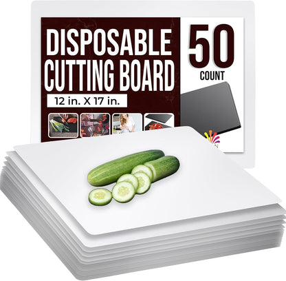 Crown Display Disposable Cutting Boards for Kitchen Black Cutting Board 10 Inch X 13.5 Inch Flexible Cutting Boards For Kitchen ~ Patent Pending ~ Recyclable Disposable Cutting Board Sheets