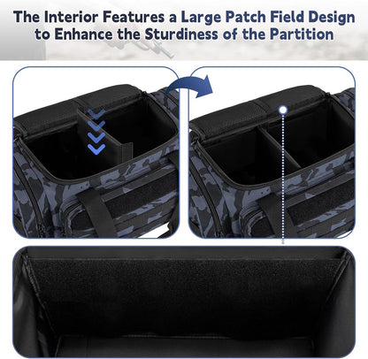 Tactical Pistol Range Bag, Gun Range Bag for Handguns, Shooting Duffle Range Pistol Bag with 6X Magazine Slots, Extra Pockets for Ammo and Essentials