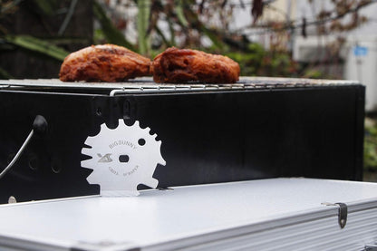 MSY BIGSUNNY Good Grip Stainless Steel Grill Scraper for BBQ Grate and Griddle (12" Scraper)