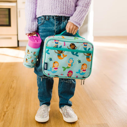 Wildkin Kids Insulated Lunch Box, Keeps Food Hot or Cold, BPA-Free with Mesh Pockets & Easy-Clean Lining – Ideal for School, Travel & Daycare – Holographic