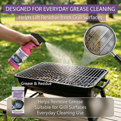 Fast-Acting Heavy-Duty Grill Degreaser Spray, Heavy-Duty BBQ grill Degreaser Spray