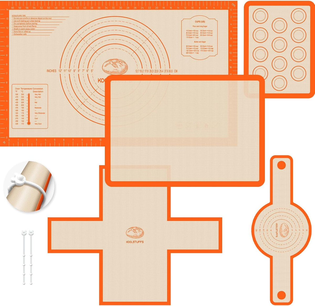 Silicone Baking Mat, Nonstick & Reusable