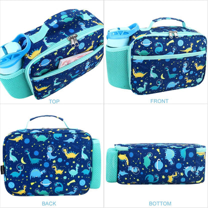 RHCPFOVR Kids Lunch Bag - Insulated Lunch Box for Boys Girls,Washable Lunch Bag and Reusable Toddler Leak-proof Lunchbox for School and Daycare - Colors B