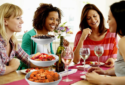 Masirs 3-Tier Collapsible Bowl: Decorative Design Folds for Minimal Storage. Ideal for Serving Snacks, Salad, and Fruit. Top Bowl Divided into Three Sections.