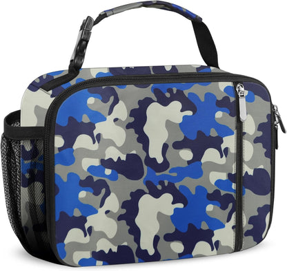 esouler Lunch Box Kids Insulated Lunch Bag for Boys & Girls Durable Children Lunchbox for School with Water Bottle Holder-Black