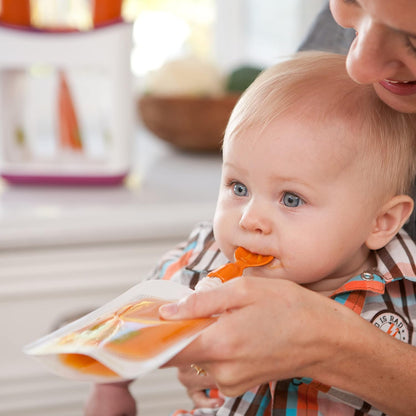 Infantino Squeeze Station for Homemade Baby Food, Pouch Filling Station for Puree Food for Babies and Toddlers, Dishwasher Safe and BPA-Free