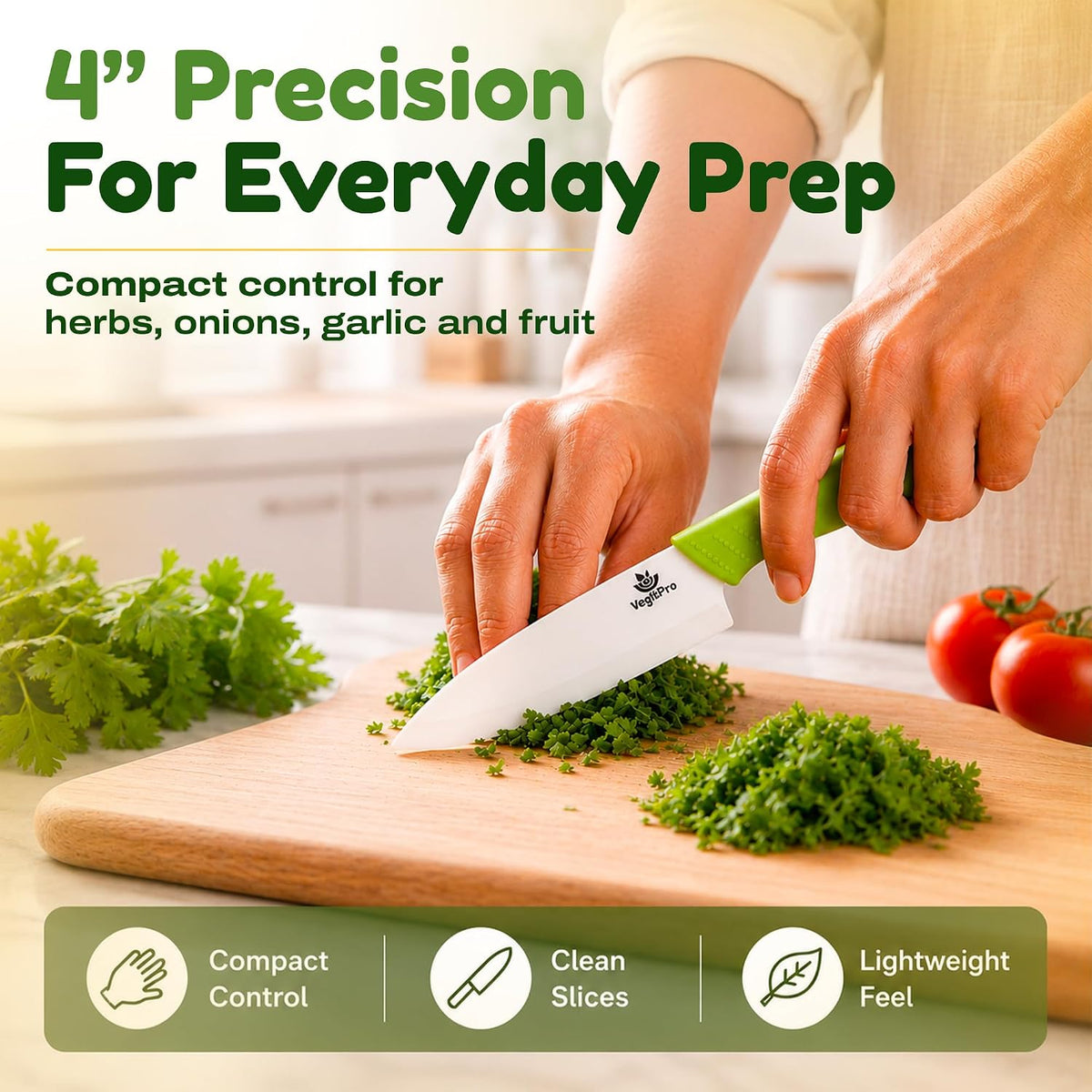 Ceramic Knife Set, 2 Piece, 6 and 4 Inch Sharp Kitchen Blades