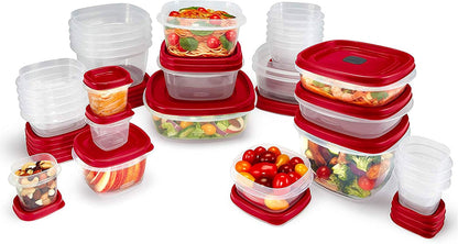Rubbermaid EasyStore Large Containers, 18-Piece Set, Food Storage Containers with Lids