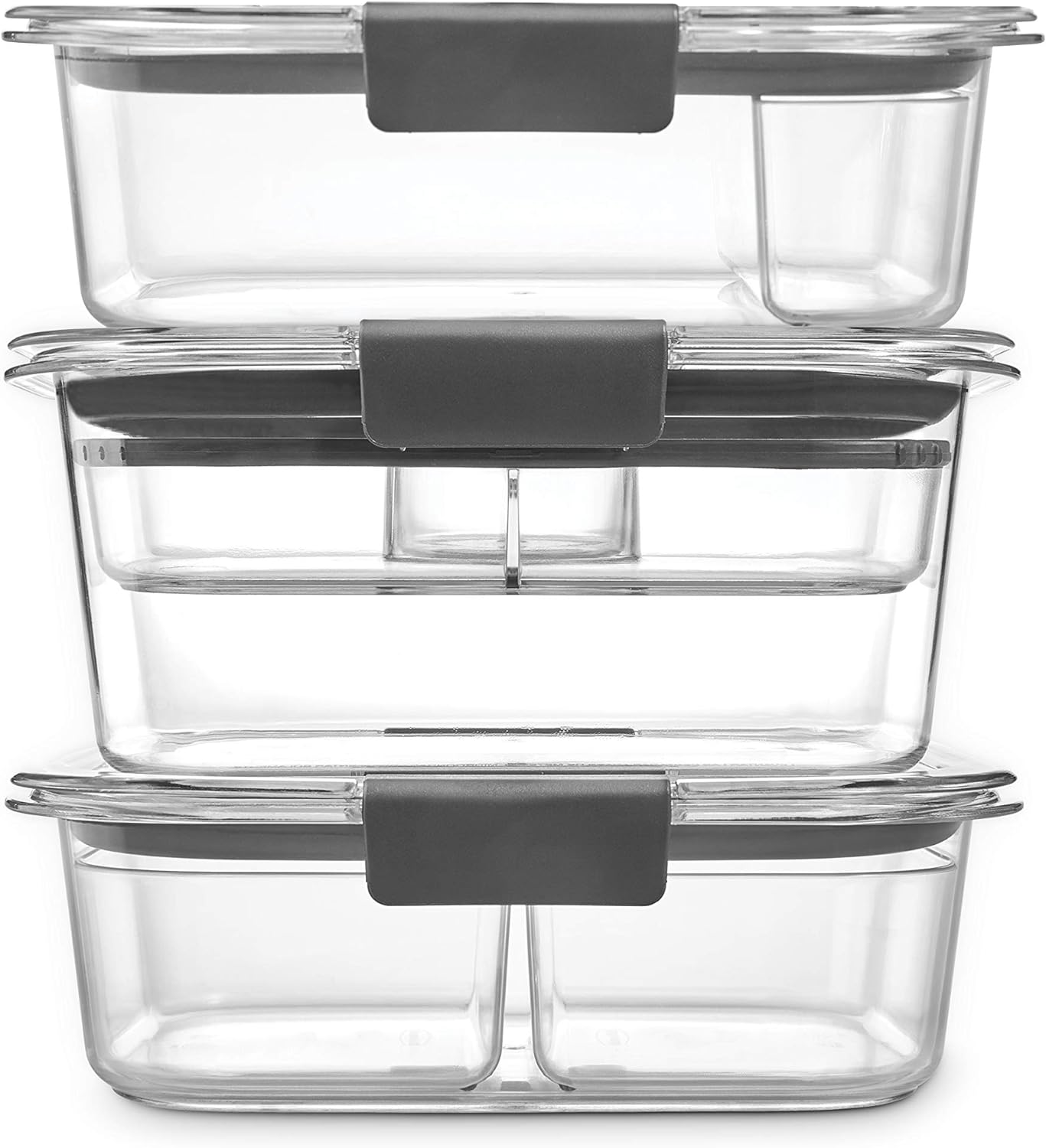 Rubbermaid Brilliance BPA Free 44-Piece Food Storage Containers Set Airtight Leak-Proof with Lids for Meal Prep Lunch and Leftovers