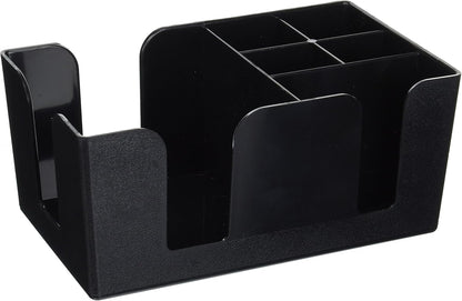 Winco Condiment Caddy 6 Compartment, Plastic