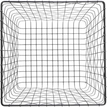 G.E.T. WB-315-MG Heavy Duty Iron Wire Utility Storage Basket/Bin with Handles, 11" x 8" x 8"