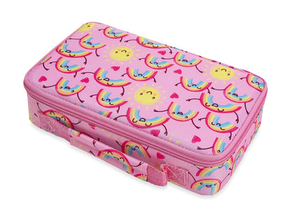 Nuby Lunchbox with Insulated Travel Bag - Bento Lunch Box - 3+ Years - Stars - Back to School Essentials