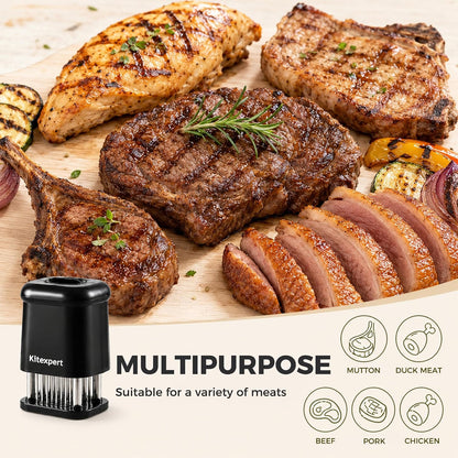 KITEXPERT Meat Tenderizer Tool with 56 Stainless Steel Ultra Sharp Needles