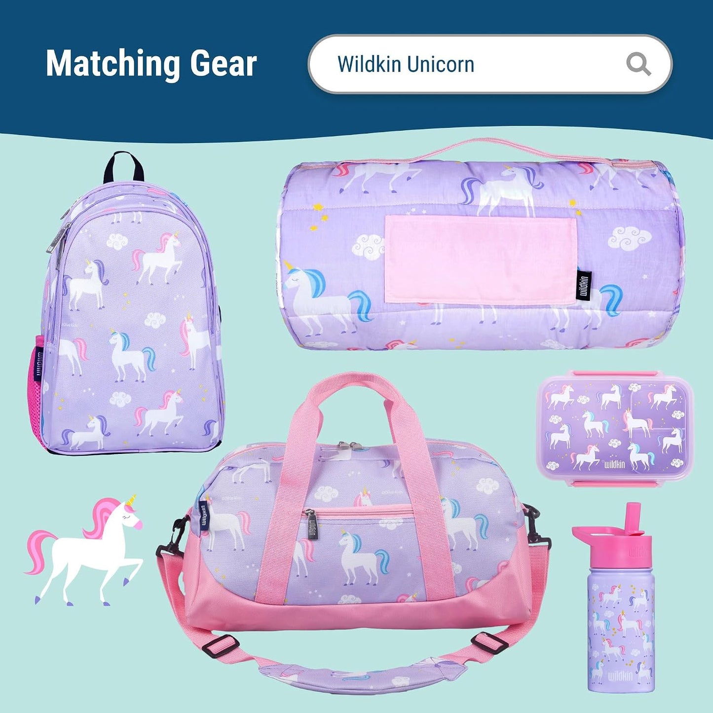 Wildkin Kids Insulated Lunch Box, Keeps Food Hot or Cold, BPA-Free with Mesh Pockets & Easy-Clean Lining – Ideal for School, Travel & Daycare – Holographic