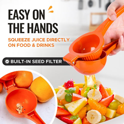 Zulay Kitchen Metal Orange Squeezer