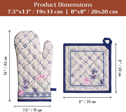 Maison d' Hermine Pot Holders 100% Cotton Potholders (8" x 8") - Colors A