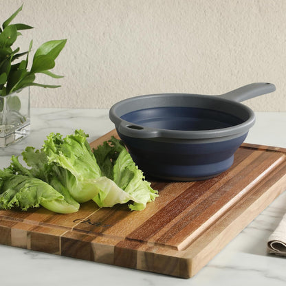 Oster Bluemarine 3 Piece PP Stackable Space-Saving Colander and Mixing Bowl Set